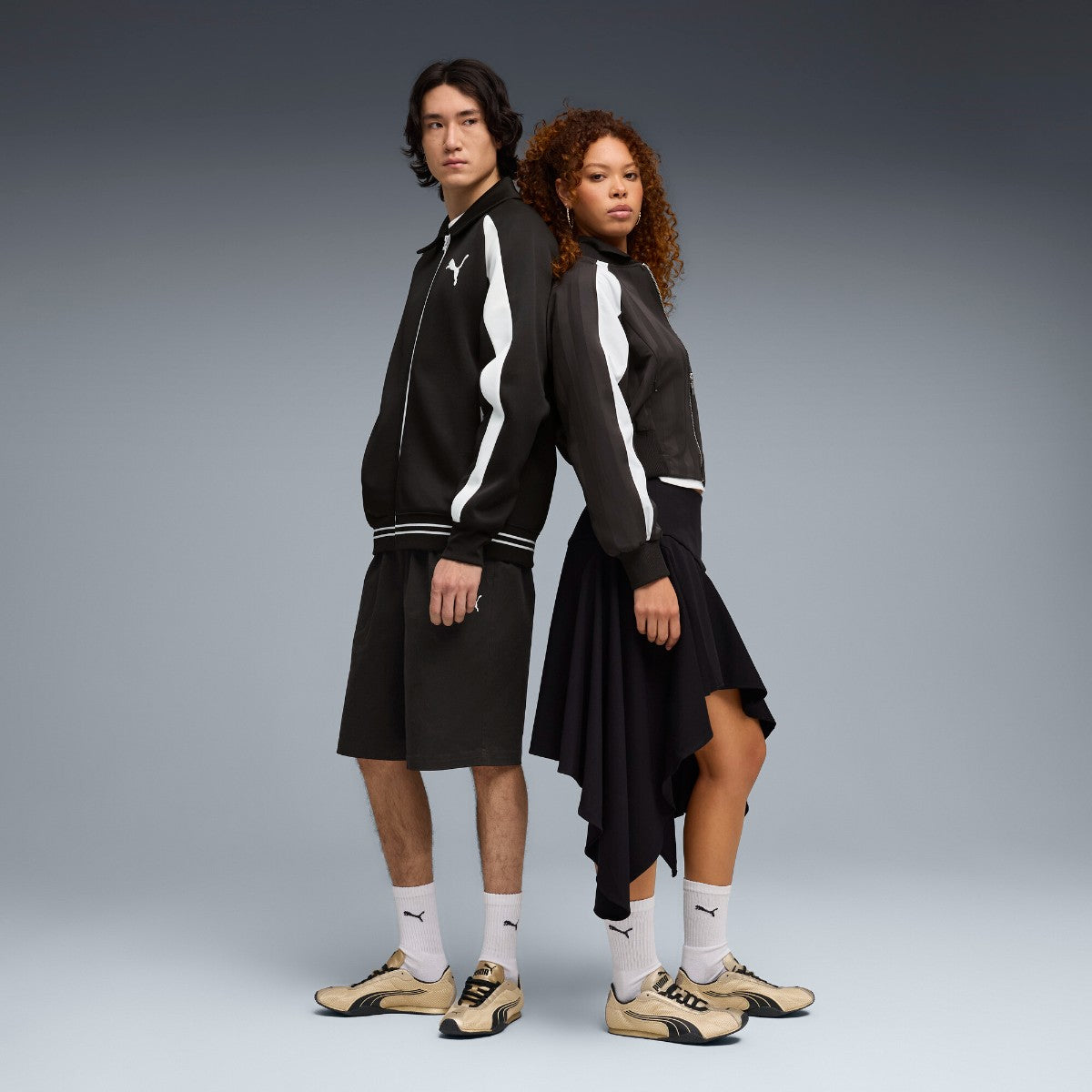 PUMA H-STREET CHROME プーマ エイチストリート クローム 406126-04【メンズ メタリックメッシュアッパー ロープロファイル 快適な履き心地 26SS】