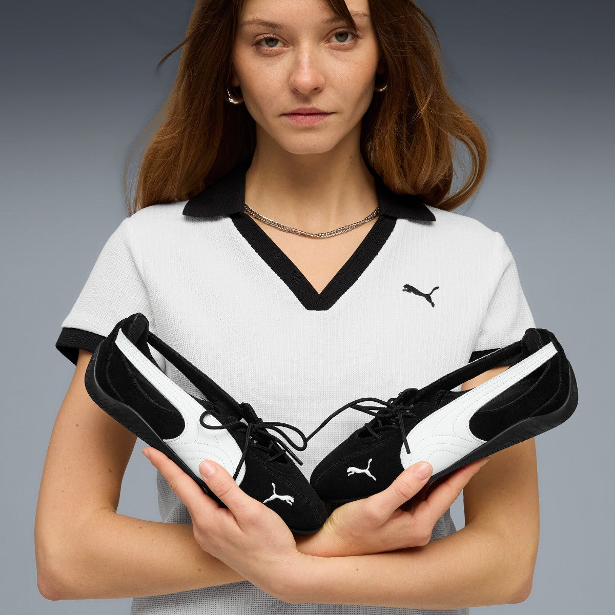 PUMA SPEEDCAT BALLET NOVA WNS プーマ スピードキャット バレエ ノヴァ ウィメンズ 408340-02【レディース バレエシルエット フィット感 ロゴ刺繍 26SS】