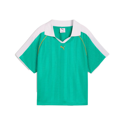 PUMA WNS 7 RELAXED FOOTBALL SHORT SLEEVE TEE プーマ ウィメンズ T7 リラックスド フットボール 半袖 Tシャツ 633973【レディース トラックジャケット メンズ 半袖 トラックトップ 26SS】