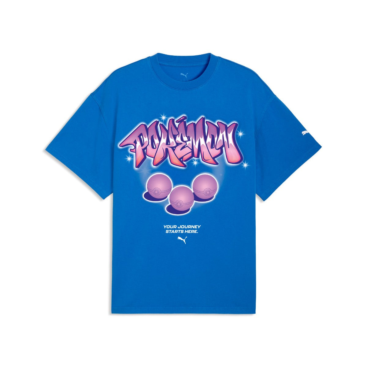 PUMA POKEMON X HOOPS TEE I プーマ ポケモン × フープス ティー ワン 635655【メンズ 半袖トップス カジュアルウェア オーバーサイズ コットン素材 26SS】