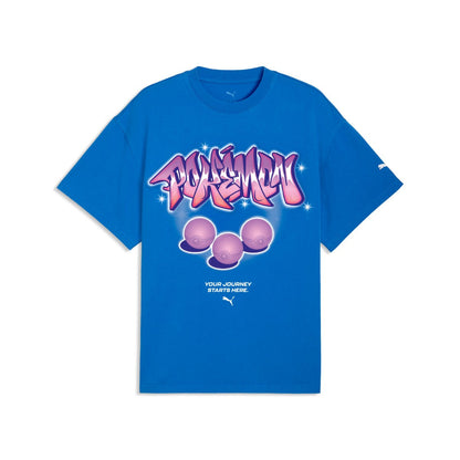 PUMA POKEMON X HOOPS TEE I プーマ ポケモン × フープス ティー ワン 635655【メンズ 半袖トップス カジュアルウェア オーバーサイズ コットン素材 26SS】