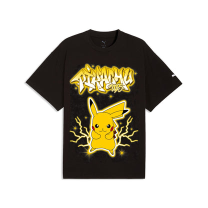 PUMA POKEMON X HOOPS PIKACHU TEE プーマ ポケモン × フープス ピカチュウ ティー 635658【メンズ 半袖トップス カジュアルウェア オーバーサイズ コットン素材 26SS】
