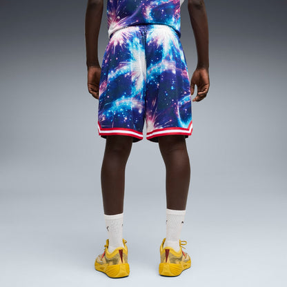 PUMA POKEMON X HOOPS MEWTWO SHORTS プーマ ポケモン × フープス ミュウツー ショーツ 635661【メンズ バスケットボールショーツ メンズショーツ カジュアルショーツ メッシュ素材 26SS】