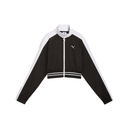 PUMA T7 PIQUE RELAXED CROPPED TRACK JACKET プーマ T7 ピケ リラックスド クロップド トラックジャケット 636779【レディース トラックジャケット メンズ スポーツジャケット ストリートジャケット 26SS】