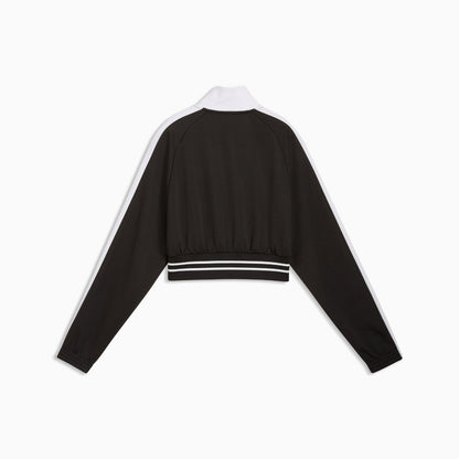 PUMA T7 PIQUE RELAXED CROPPED TRACK JACKET プーマ T7 ピケ リラックスド クロップド トラックジャケット 636779【レディース トラックジャケット メンズ スポーツジャケット ストリートジャケット 26SS】