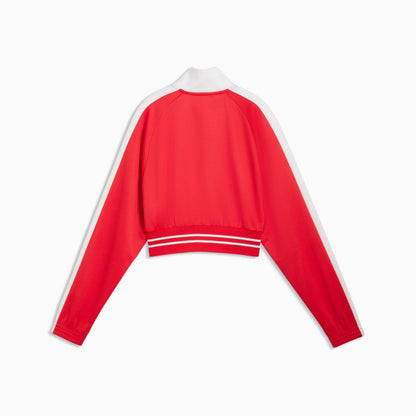 PUMA T7 PIQUE RELAXED CROPPED TRACK JACKET プーマ T7 ピケ リラックスド クロップド トラックジャケット 636779【レディース トラックジャケット メンズ スポーツジャケット ストリートジャケット 26SS】