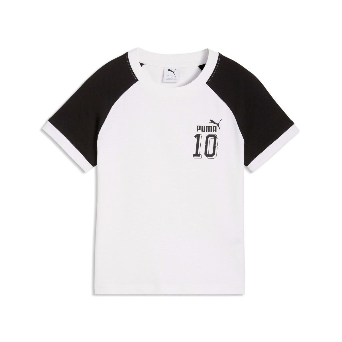 PUMA FUTURE.PUMA.ARCHIVE SLIM SHORT RINGER T-SHIRT プーマ フューチャー プーマ アーカイブ スリム ショート リンガー Tシャツ 636790【レディース リンガーTシャツ シングルジャージ素材 クルーネック 26SS】