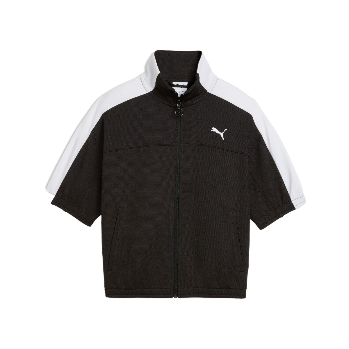 PUMA WNS SHORT SLEEVE TRACK JACKET プーマ ウィメンズ ショートスリーブ トラックジャケット 636871【レディース アウター スポーツウェア フルジップ ジャケット スタンドカラー 26SS】
