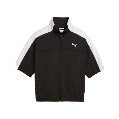 PUMA WNS SHORT SLEEVE TRACK JACKET プーマ ウィメンズ ショートスリーブ トラックジャケット 636871【レディース アウター スポーツウェア フルジップ ジャケット スタンドカラー 26SS】