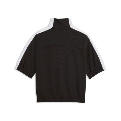 PUMA WNS SHORT SLEEVE TRACK JACKET プーマ ウィメンズ ショートスリーブ トラックジャケット 636871【レディース アウター スポーツウェア フルジップ ジャケット スタンドカラー 26SS】