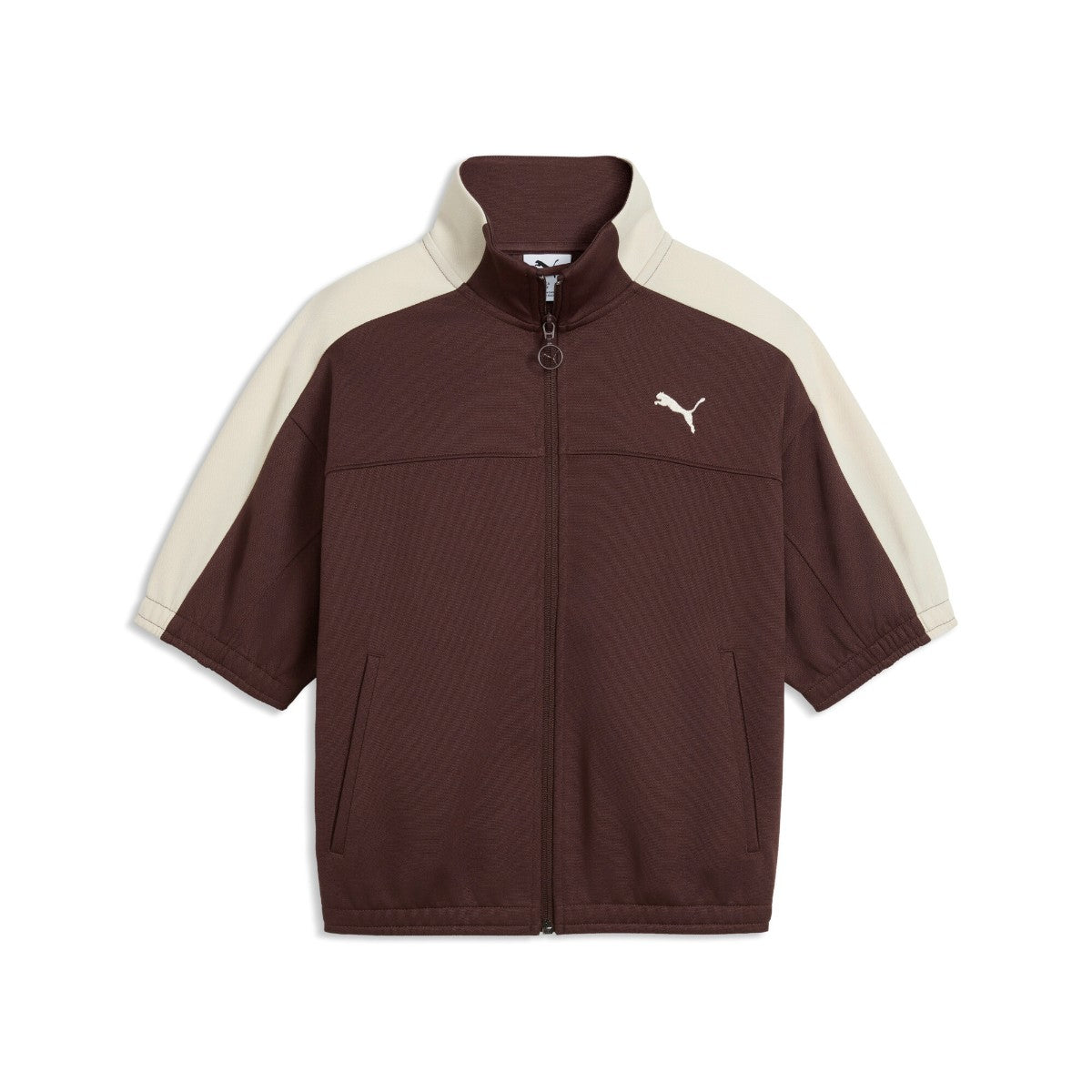 PUMA WNS SHORT SLEEVE TRACK JACKET プーマ ウィメンズ ショートスリーブ トラックジャケット 636871【レディース アウター スポーツウェア フルジップ ジャケット スタンドカラー 26SS】