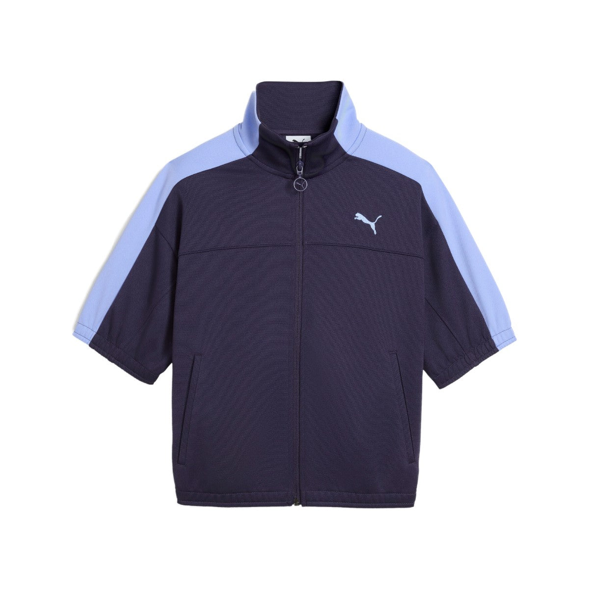 PUMA WNS SHORT SLEEVE TRACK JACKET プーマ ウィメンズ ショートスリーブ トラックジャケット 636871【レディース アウター スポーツウェア フルジップ ジャケット スタンドカラー 26SS】