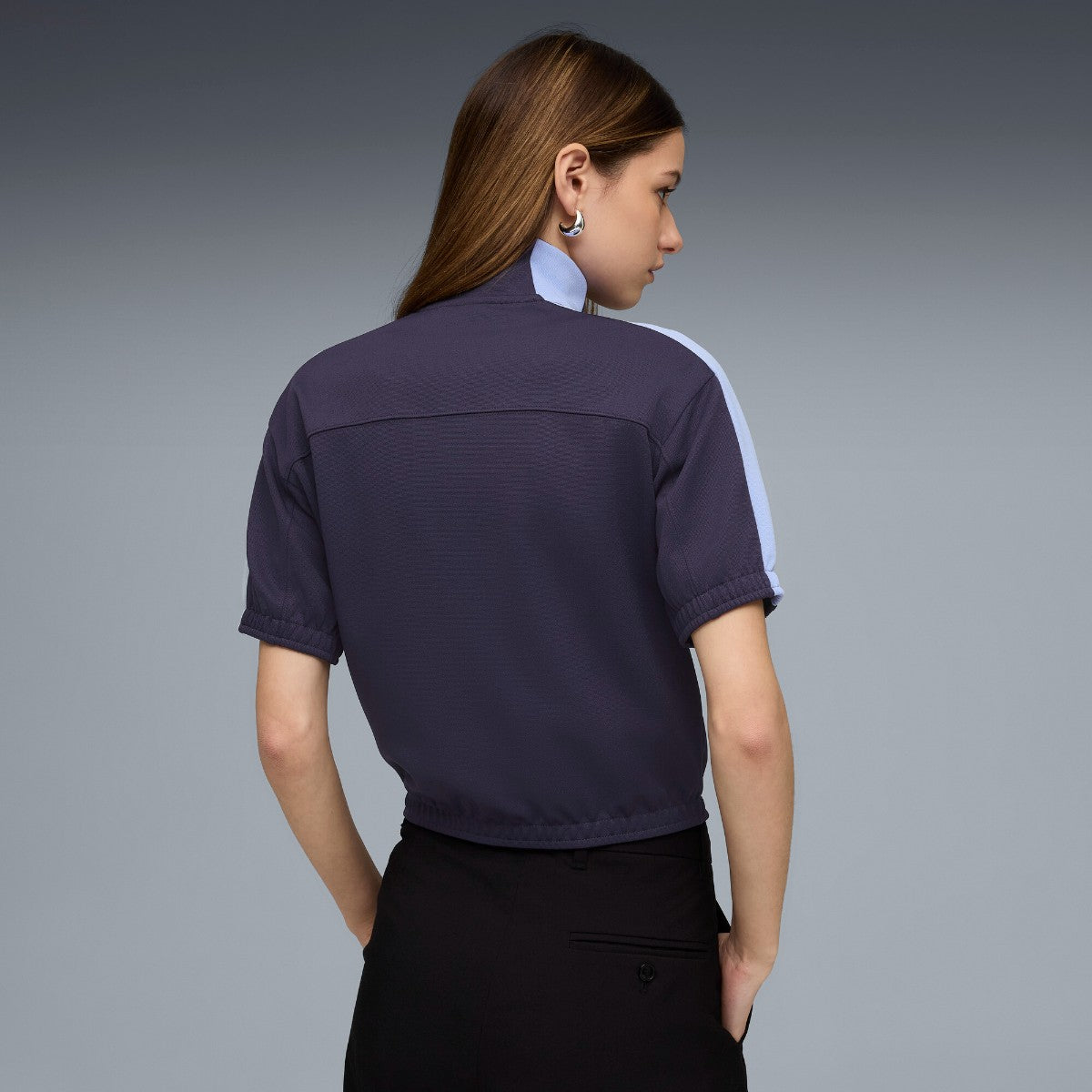 PUMA WNS SHORT SLEEVE TRACK JACKET プーマ ウィメンズ ショートスリーブ トラックジャケット 636871【レディース アウター スポーツウェア フルジップ ジャケット スタンドカラー 26SS】