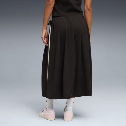 PUMA T7 MIDI PLEATED SKIRT WNS プーマ  T7 ミディ プリーツ スカート 636872【レディース プリーツスカート ミディスカート ミドル丈スカート ウエストゴムスカート 26SS】