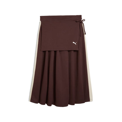 PUMA T7 MIDI PLEATED SKIRT WNS プーマ  T7 ミディ プリーツ スカート 636872【レディース プリーツスカート ミディスカート ミドル丈スカート ウエストゴムスカート 26SS】