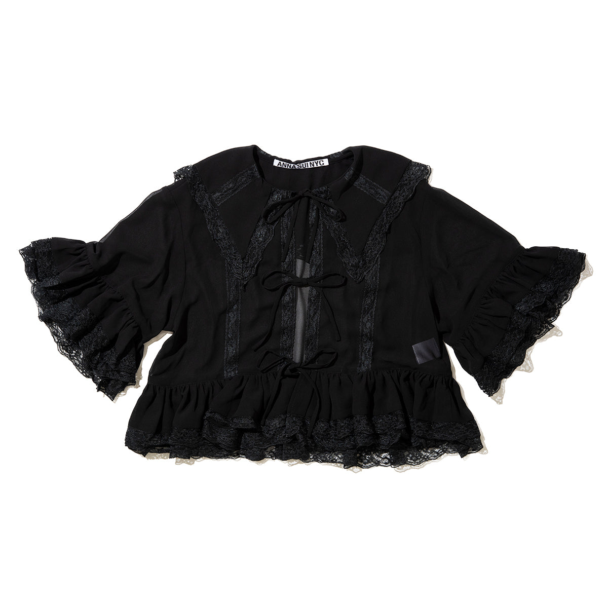 ANNA SUI NYC Dreamy Blouse アナスイ エヌワイシー ドリーミーブラウス 16110372【レディース シースルー ブラウス レース 26SS】