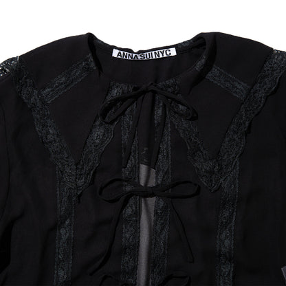 ANNA SUI NYC Dreamy Blouse アナスイ エヌワイシー ドリーミーブラウス 16110372【レディース シースルー ブラウス レース 26SS】
