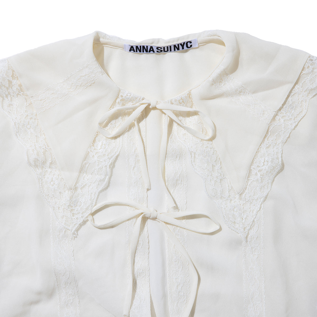 ANNA SUI NYC Dreamy Blouse アナスイ エヌワイシー ドリーミーブラウス 16110372【レディース シースルー ブラウス レース 26SS】