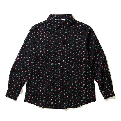 ANNA SUI NYC FLOWER TIE SHIRT アナスイ エヌワイシー フラワータイシャツ 16111361【レディース 花柄 シャツ ポリエステル素材 ネクタイ付き 26SS】