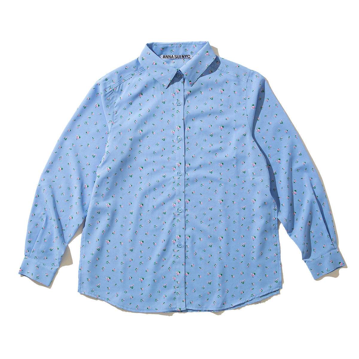 ANNA SUI NYC FLOWER TIE SHIRT アナスイ エヌワイシー フラワータイシャツ 16111361【レディース 花柄 シャツ ポリエステル素材 ネクタイ付き 26SS】