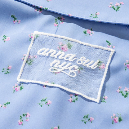 ANNA SUI NYC FLOWER TIE SHIRT アナスイ エヌワイシー フラワータイシャツ 16111361【レディース 花柄 シャツ ポリエステル素材 ネクタイ付き 26SS】