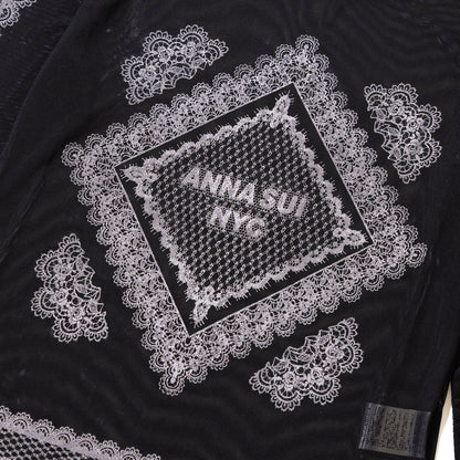 ANNA SUI NYC RACE PRINT SHEER TOP アナスイ エヌワイシー レースプリントシアートップス 16112356【レディース シアートップス 長袖 レースプリント レイヤード 透け感 26SS】
