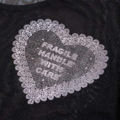 ANNA SUI NYC RACE PRINT SHEER TOP アナスイ エヌワイシー レースプリントシアートップス 16112356【レディース シアートップス 長袖 レースプリント レイヤード 透け感 26SS】