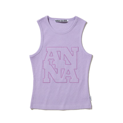 ANNA SUI NYC TRIM LOGO TANK TOP アナスイ エヌワイシー トリミングロゴタンクトップ 16115371【レディース ノースリーブトップス タンクトップ レディース トップス 夏 レディースファッション 26SS】