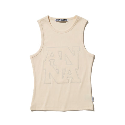ANNA SUI NYC TRIM LOGO TANK TOP アナスイ エヌワイシー トリミングロゴタンクトップ 16115371【レディース ノースリーブトップス タンクトップ レディース トップス 夏 レディースファッション 26SS】