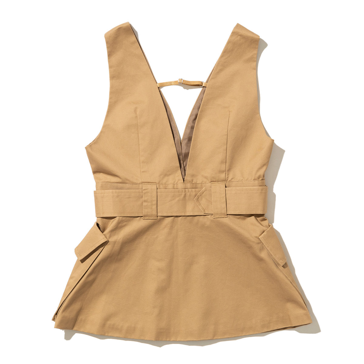ANNA SUI NYC Chino Vest アナスイ エヌワイシー チノ ベスト 16116383【レディース コットン素材 ベルト付き 26SS】