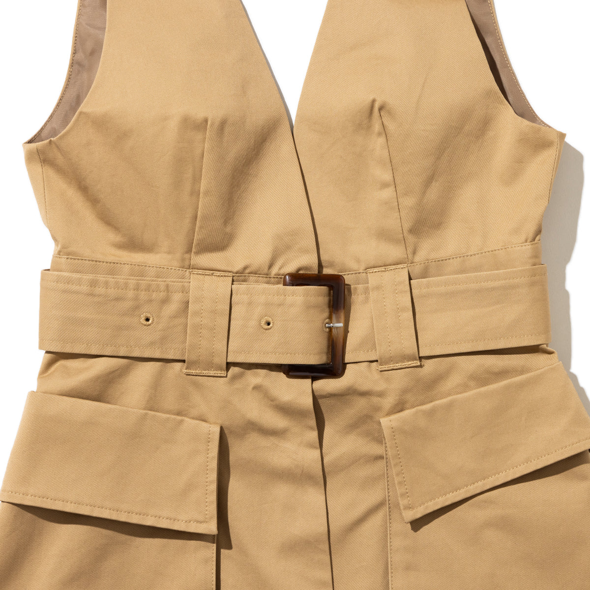 ANNA SUI NYC Chino Vest アナスイ エヌワイシー チノ ベスト 16116383【レディース コットン素材 ベルト付き 26SS】