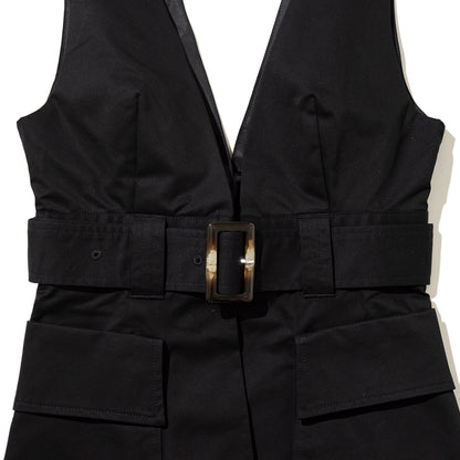 ANNA SUI NYC Chino Vest アナスイ エヌワイシー チノ ベスト 16116383【レディース コットン素材 ベルト付き 26SS】
