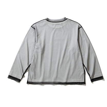 ANNA SUI NYC MESH LAYERED LONG T-SHIRT アナスイ エヌワイシー メッシュレイヤードロングTシャツ 16117351【レディース メッシュトップス レイヤード オーバーサイズ 26SS】