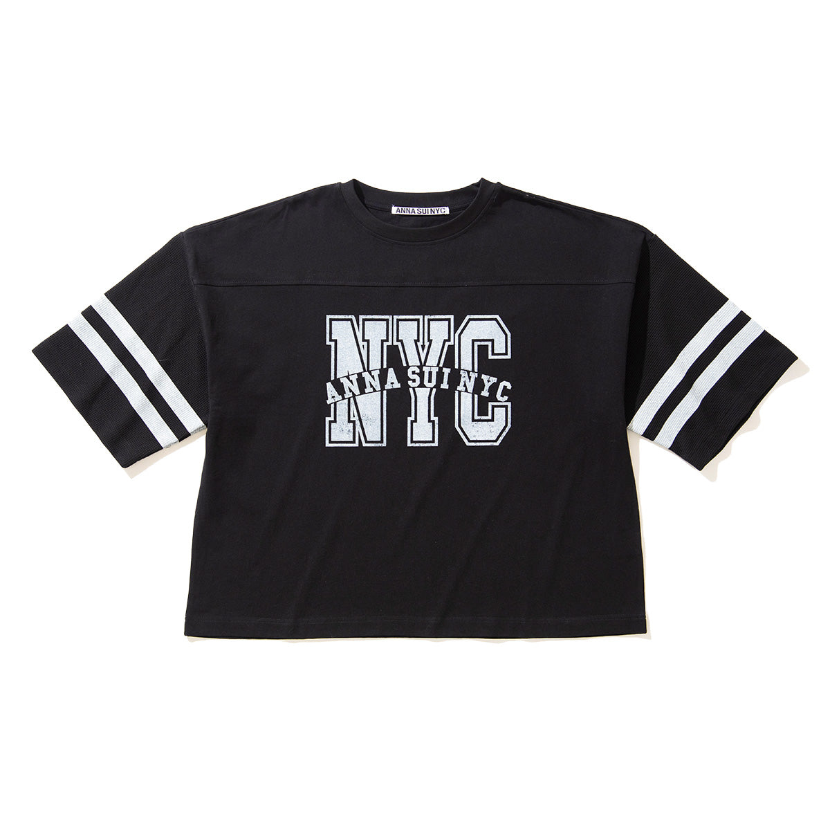 ANNA SUI NYC WAFFLE LONG SLEEVE T-SHIRT アナスイ エヌワイシー ワッフルロングスリーブTシャツ 16117355【レディース ワッフル素材 スポーティ リラックスシルエット 26SS】