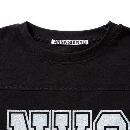 ANNA SUI NYC WAFFLE LONG SLEEVE T-SHIRT アナスイ エヌワイシー ワッフルロングスリーブTシャツ 16117355【レディース ワッフル素材 スポーティ リラックスシルエット 26SS】