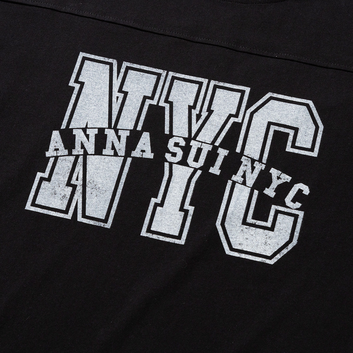 ANNA SUI NYC WAFFLE LONG SLEEVE T-SHIRT アナスイ エヌワイシー ワッフルロングスリーブTシャツ 16117355【レディース ワッフル素材 スポーティ リラックスシルエット 26SS】