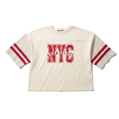 ANNA SUI NYC WAFFLE LONG SLEEVE T-SHIRT アナスイ エヌワイシー ワッフルロングスリーブTシャツ 16117355【レディース ワッフル素材 スポーティ リラックスシルエット 26SS】