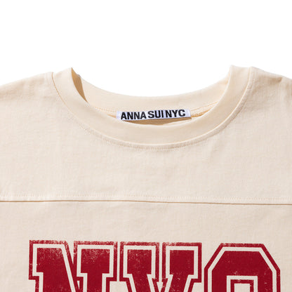 ANNA SUI NYC WAFFLE LONG SLEEVE T-SHIRT アナスイ エヌワイシー ワッフルロングスリーブTシャツ 16117355【レディース ワッフル素材 スポーティ リラックスシルエット 26SS】