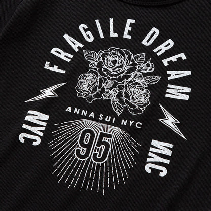 ANNA SUI NYC FRAGILE DREAM T-SHIRT アナスイ エヌワイシー フラジャイルドリームTシャツ 16117370【レディース Tシャツ ロックテイスト グラフィック 26SS】