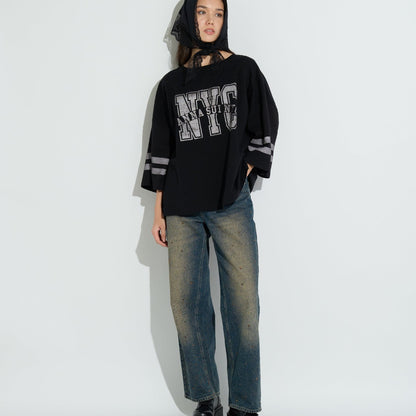 WAFFLE LONG SLEEVE T-SHIRT