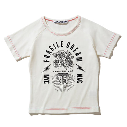 ANNA SUI NYC FRAGILE DREAM T-SHIRT アナスイ エヌワイシー フラジャイルドリームTシャツ 16117370【レディース Tシャツ ロックテイスト グラフィック 26SS】