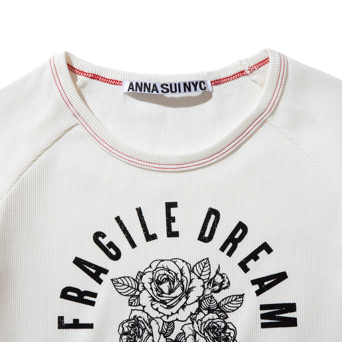 ANNA SUI NYC FRAGILE DREAM T-SHIRT アナスイ エヌワイシー フラジャイルドリームTシャツ 16117370【レディース Tシャツ ロックテイスト グラフィック 26SS】