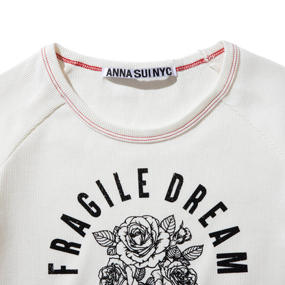 ANNA SUI NYC FRAGILE DREAM T-SHIRT アナスイ エヌワイシー フラジャイルドリームTシャツ 16117370【レディース Tシャツ ロックテイスト グラフィック 26SS】