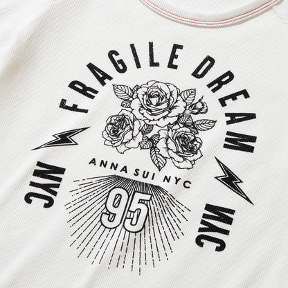 ANNA SUI NYC FRAGILE DREAM T-SHIRT アナスイ エヌワイシー フラジャイルドリームTシャツ 16117370【レディース Tシャツ ロックテイスト グラフィック 26SS】