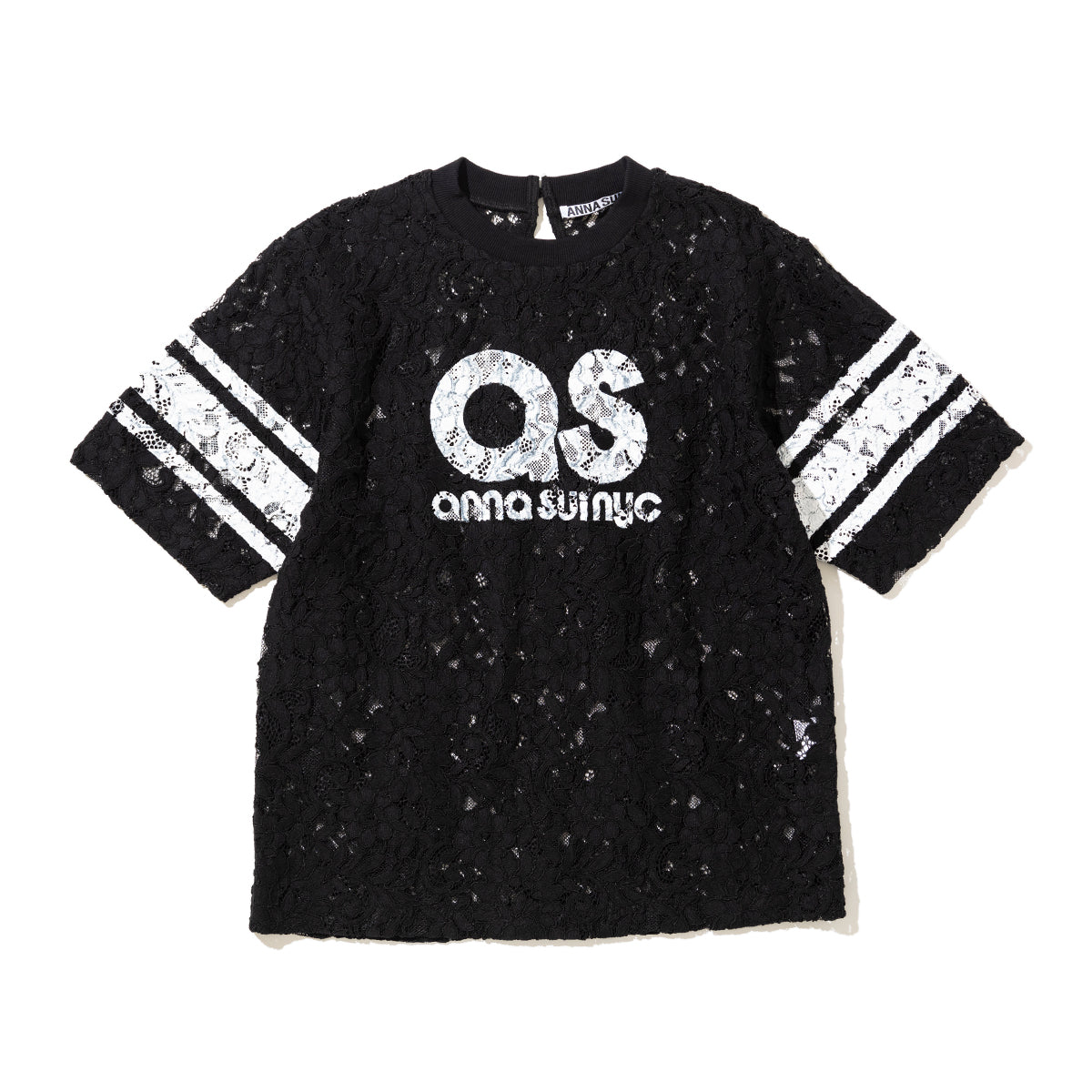 ANNA SUI NYC SP Race T-shirt アナスイ エヌワイシー SPレースTシャツ 16117375【レディース 半袖 スポーティ レース素材 26SS】