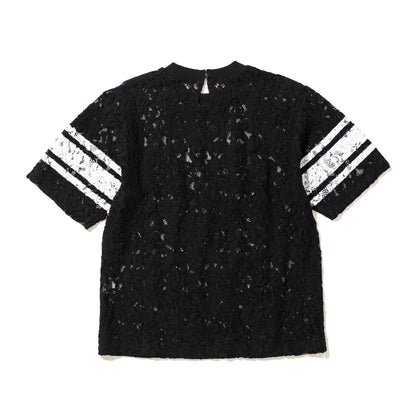 ANNA SUI NYC SP Race T-shirt アナスイ エヌワイシー SPレースTシャツ 16117375【レディース 半袖 スポーティ レース素材 26SS】