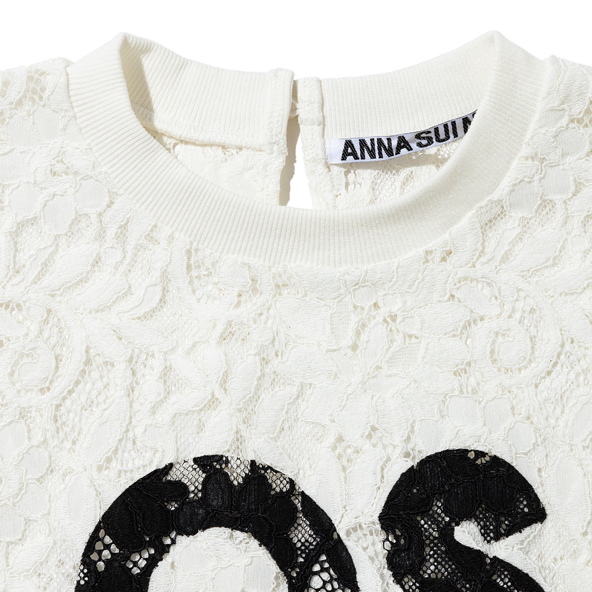 ANNA SUI NYC SP Race T-shirt アナスイ エヌワイシー SPレースTシャツ 16117375【レディース 半袖 スポーティ レース素材 26SS】
