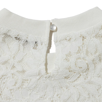 ANNA SUI NYC SP Race T-shirt アナスイ エヌワイシー SPレースTシャツ 16117375【レディース 半袖 スポーティ レース素材 26SS】