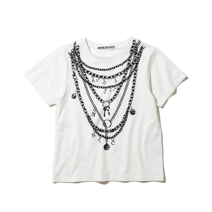 ANNA SUI NYC FAKE ACCESSORY PRINT T-SHIRT アナスイ エヌワイシー フェイクアクセサリープリントTシャツ 16117379【レディース プリントTシャツ デザインTシャツ メンズファッション レディースファッション 26SS】