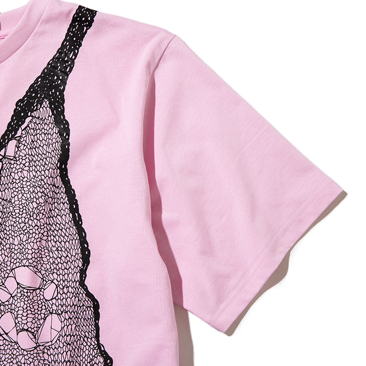 ANNA SUI NYC TROMPE LOEIL PRINT OVERSIZED T-SHIRT アナスイ エヌワイシー トロンプルイユプリントビッグTシャツ 16117389【レディース グラフィックTシャツ レイヤード風Tシャツ カジュアルファッション ストリートファッション 26SS】